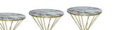 Zigon BRC RİVOLİ Model  Beyaz Mermer Metal transmisyon Gold Kaplama Ayak El Yapım  