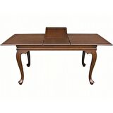 Masa-LÜKENS ASLAN ayak model  Kayın torna Açılır Parlak ceviz Kayın Kaplama Tabla El Yapım 