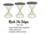 Bengi Brc RİVOLİ Zigon Model Metal transmisyon çelik Gold Renk kaplama Düz Siyah temper cam El yapım