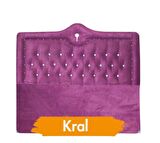 Başlık ALC Kral Model 150 Cm Kapitone Baby Face MOR RENK Kumaş Döşeme El Yapım 