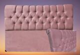 Başlık ALC VENÜS Model 150cm Baby Face Kumaş Modern Kapitone PEMBE Renk El Yapımı