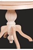 Bengi Baba Ayak Masa Kayın Kaplama Mdf Tabla Ihlamur Ağacı Ayak. Natüre Doğal 110 cm Açılır El Yapım