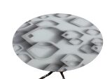 Bengi Masa Ayak Japon Model Metal Nikelaj 90 cm Temper 8 mm Grafik Balık Sürü Cam Kutuda sevk El yapım