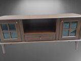 Tv Sehpası Windovs Model Pencere Ahşap Kayın Avangart ASLAN Ayak Ceviz Renk 150 cm El Yapımı