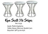 Bengi Brc Zigon KUM SAAT model Beyaz Mermer Temper cam Transmisyon Metal Çelik platin renk kaplam EL Yapım
