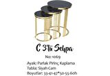 Bengi Zigon C MODEL Gold Kaplama renk Kırılmaz Temper Siyah cam El Yapım Kutuda sevk El Yapım