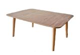 Bengi Orta Sehpa RETRO Model Kayın torna ayak ve soft çizgi tabla kaplama HAM Natüre Kutuda sevk El Yapım