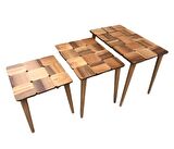 Bengi Zigon KARELİ Tabla MODEL Kayın torna Retro Ayak Parlak Açık Ceviz Natüre El Yapımı