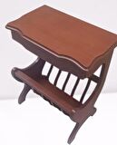 Gazete 18072 Sehpa Model Kayın MDF tabla Ceviz Boya Tutmalık Kutu sevk El yapım