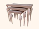 Zigon ILGZ 18086 TOMBUL Model Kayın Klasik Balon Ayak Model MDF tabla HAM El yapı