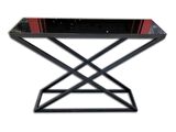 Dresuar 18118 X MODEL Temper Cam Ayna Metal Ayak Siyah Fırın Statik Boya El Yapım