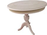 Fiskos 18187 Baba ayak Klasik Model Ahşp Kayın ayak HAM MDF tabla Demont EL Yapım