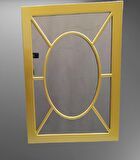 AYNA-Dresuar 18199 motif MODEL Parlak Gold Renk  Kayın torna Kutu sevk El Yapım 