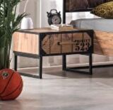Bengi Karyola ve Komodin Urlu  LOFT Model Metal yüksek ayak Eskitme Malzeme İtinalı paket ve kargo