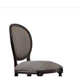 Bengi Sandalye Zus273 OVAL Model Ahşap Kayın İskelet Desenli Şönil Kumaş BAR MUTFAK Tip VİNTAGE El Yapım