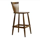 Sandalye 1922 Zus282 KAFES Model Yüksek CAFE/MUTFAK Kayın Oval Çıta Ceviz El yapı