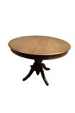 Bengi Baba Ayak Masa Kayın kaplama mdf tabla Ihlamur ağacı ayak. Natüre ceviz boya 110 cm Açılır El Yapım