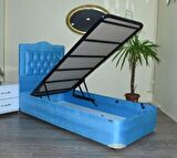 Bengi Ticaret Tek Kişilik Turkuaz Baza + Başlık 120 x 200 cm