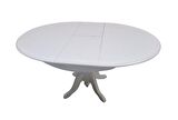 Bengi Masa BABA AYAK Ihlamur Ağacı Mdf Açıl Tabla Parlak Krem Lake Boya Klasik  Ayak 120 cm El Yapım