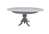 Bengi Masa BABA AYAK Ihlamur Ağacı Mdf Açıl Tabla Parlak Krem Lake Boya Klasik  Ayak 120 cm El Yapım