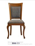 Sandalye 19751 Zus013 Klasik MODEL Kayın Aslan Ayak Kırçıl Desen Döşeme El Yapım
