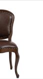 Sandalye 19757 Zus020 Suni Deri GABARA Modeli Ceviz renk Kayın Aslan Ayak El Yapı