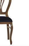 Sandalye 19768 Zus031 Oyma Çizgi Model Kayın Klasik Babyfac Kumaş parlak Kahverng