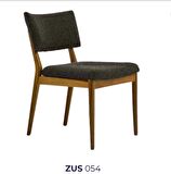 Sandalye 19791 Zus054 Klasik Model Gri Şönil Kumaş Ortopedik geniş Otr Açık Ceviz