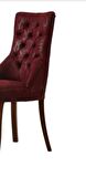 Sandalye 19801 Zus064 Kapitone Model Bordo Ort Sırt Kavrar Kayın Avangart Ayak