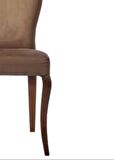 Sandalye 19807 Zus069 Oval Sırt Model Bej Renk Ortopedik  Avangart Ayak El Yapım