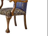 Sandalye 198752 Zus180 Model Oyma Ayak-Sırtlık Ahşap Retro Ceviz Renk El Yapım