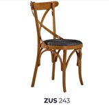 Sandalye 19892 Zus243 ÇAPRAZ Sırtlık Model Açık Ceviz Renk Kayın Bambu Ayk Elyapı