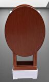 Çanta Zigon Sehpa Oval Model İkili Takım Ahşap Mdf Ceviz Renk Uyumu El Yapımı 