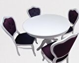 Masa Sandalye Takımı  Ihlamur Baba Ayak Model  MDF Tabla 100 cm Açıl El yapımı