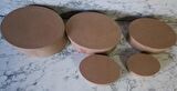 Hobi Adn 5'li Kutu Set Oval Ahşap HAM MDF Maşuka Özellik MODEL El Yapım