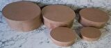 Hobi Adn 5'li Kutu Set Oval Ahşap HAM MDF Maşuka Özellik MODEL El Yapım