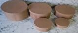Hobi Adn 5'li Kutu Set Oval Ahşap HAM MDF Maşuka Özellik MODEL El Yapım