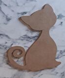 Hobi Adn Dekoratif Pano Kedi CNC Kesim Ahşap HAM MDF MODEL  El Yapım