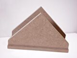Hobi Adn Dekoratif Peçetelik Üçgen Ahşap MDF HAM CNC Kesim MODEL El Yapım