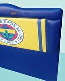 Başlık DK Tek Kişilik 90'lık Taraftar FENERBAHÇE Suni Deri Mavi Kumaş El Yapım
