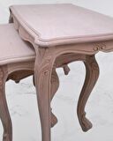 Zigon Sehpa 90365 Model Kayın Aslan Ayak Lüks Oyma Kayın Kaplama Ham El Yapım