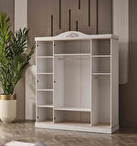 Dolap Urlu PARİS 90443 Model GARDIROP 4 Ahşap kapaklı Kalite Malzeme EL YAPIM