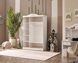 Dolap Urlu PARİS 90444 Model GARDIROP 3 Ahşap kapaklı Kalite Malzeme EL YAPIM