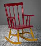 Sandalye Zus2273 Model 90470 Sallanan Ahşap Retro Ayak Kutuda Sevk El Yapım