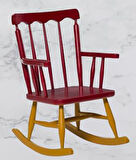 Sandalye Zus2273 Model 90470 Sallanan Ahşap Retro Ayak Kutuda Sevk El Yapım