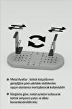 Yan Sehpa Ayarlanabilir Tepsi OVAL Dekoratif Modern Yatay Dikey Koltuk Sehpası BENDİR