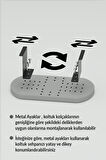 Yan Sehpa Ayarlanabilir Tepsi OVAL Dekoratif Modern Yatay Dikey Koltuk Sehpası CEVİZ
