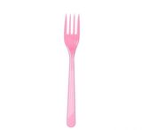 Çatal Plastik Pembe 50 adet