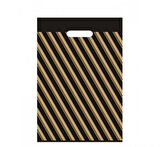 Ecoplast Takviyeli Çizgili Siyah Poşet 33X45 cm 100 adet