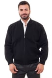 Bluesmoda Astarlı Cepli Farmuarlı Çelik Örme Ceket Hırka Lacivert